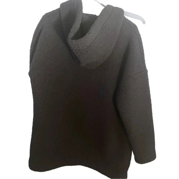 PINK ROSE OVERSIZED SOFT OPEN HOODED TEDDY BEAR JACKET SIZE M - Picture 13 of 13